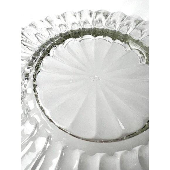 VINTAGE HEISEY Crystolite 12" Flat Float Bowl - Picture 6 of 7